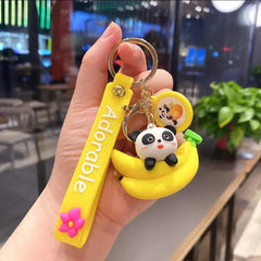 PANDA FRUIT KEYCHAIN