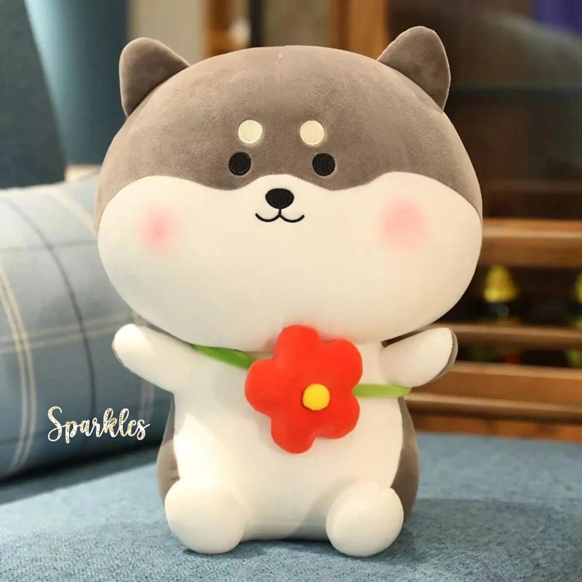SHIBA MANTO PLUSH CAT SPARKLES