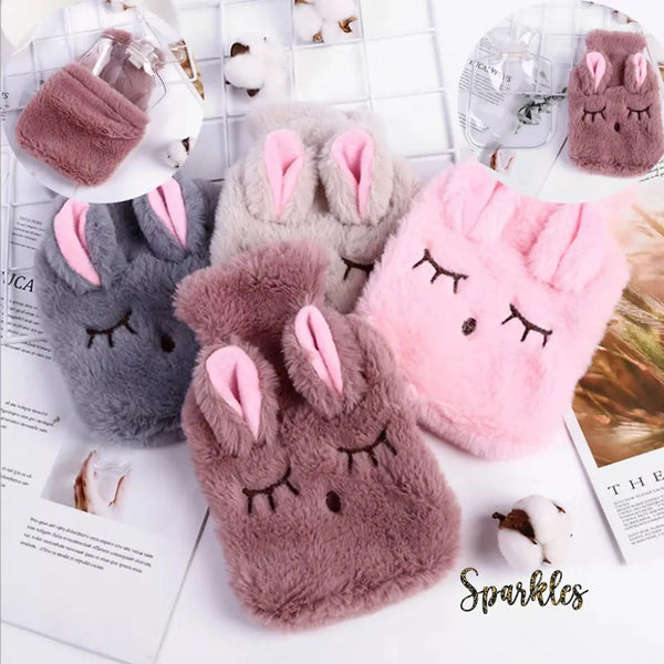 CUTE BUNNY PLUSH WATER BAG FOR WINTER