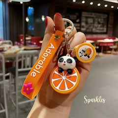PANDA FRUIT KEYCHAIN