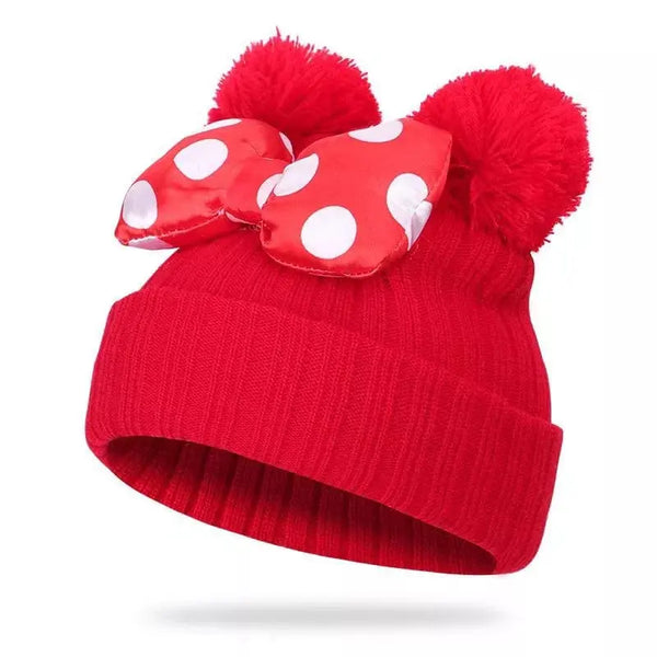 WOOLEN BOW CAP FOR WINTER