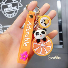 PANDA FRUIT KEYCHAIN