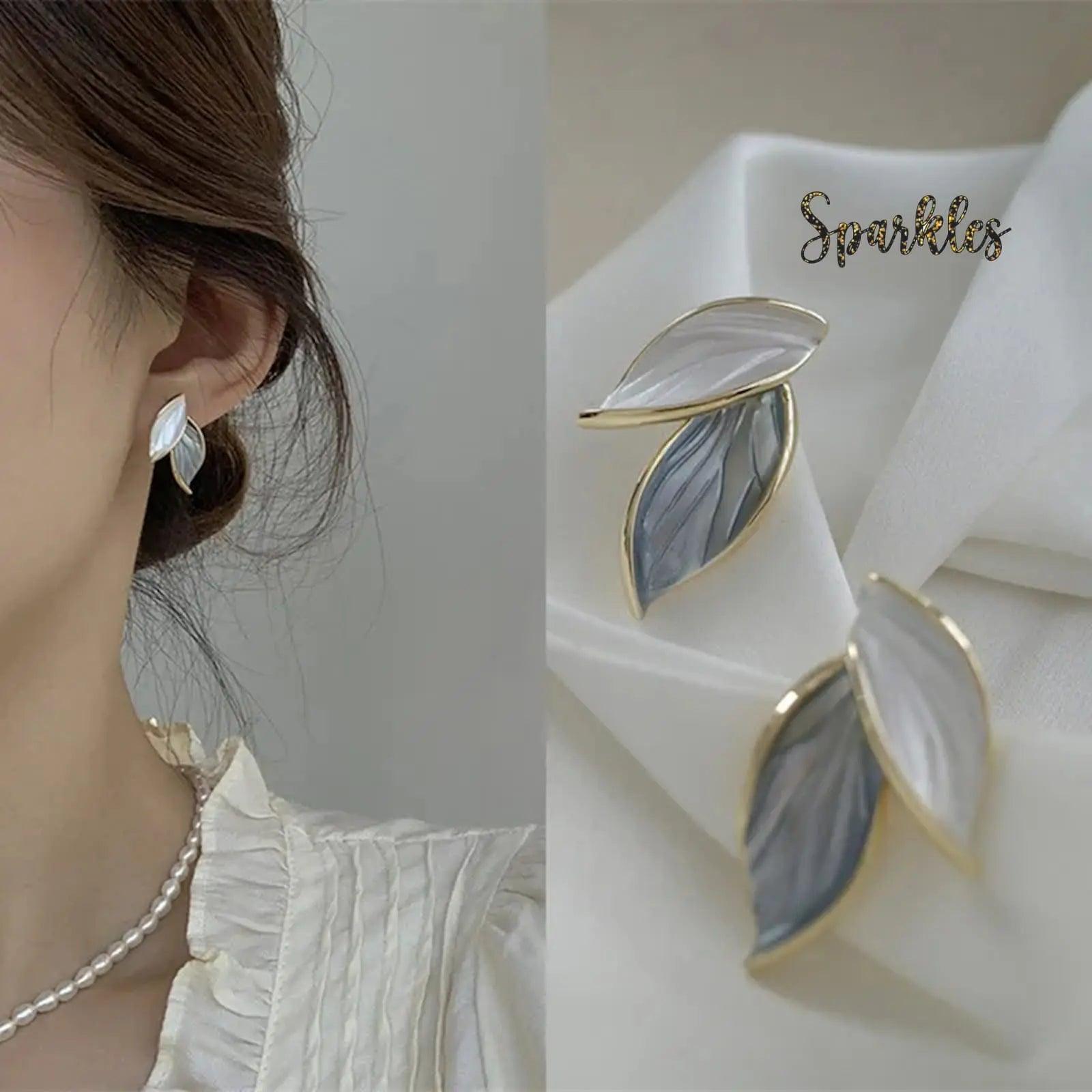LEAF STUDS SPARKLES