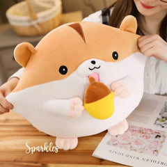 CUTE HAMSTER PLUSH BLANKET FOR WINTER