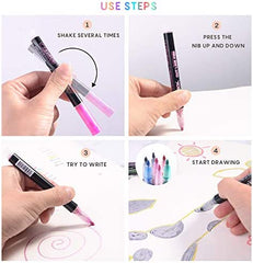GLITTERY OUTLINE MARKERS