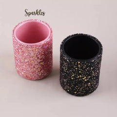 GLITTERY CYLINDER HOLDER