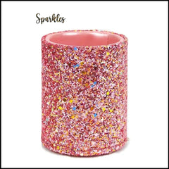 GLITTERY CYLINDER HOLDER