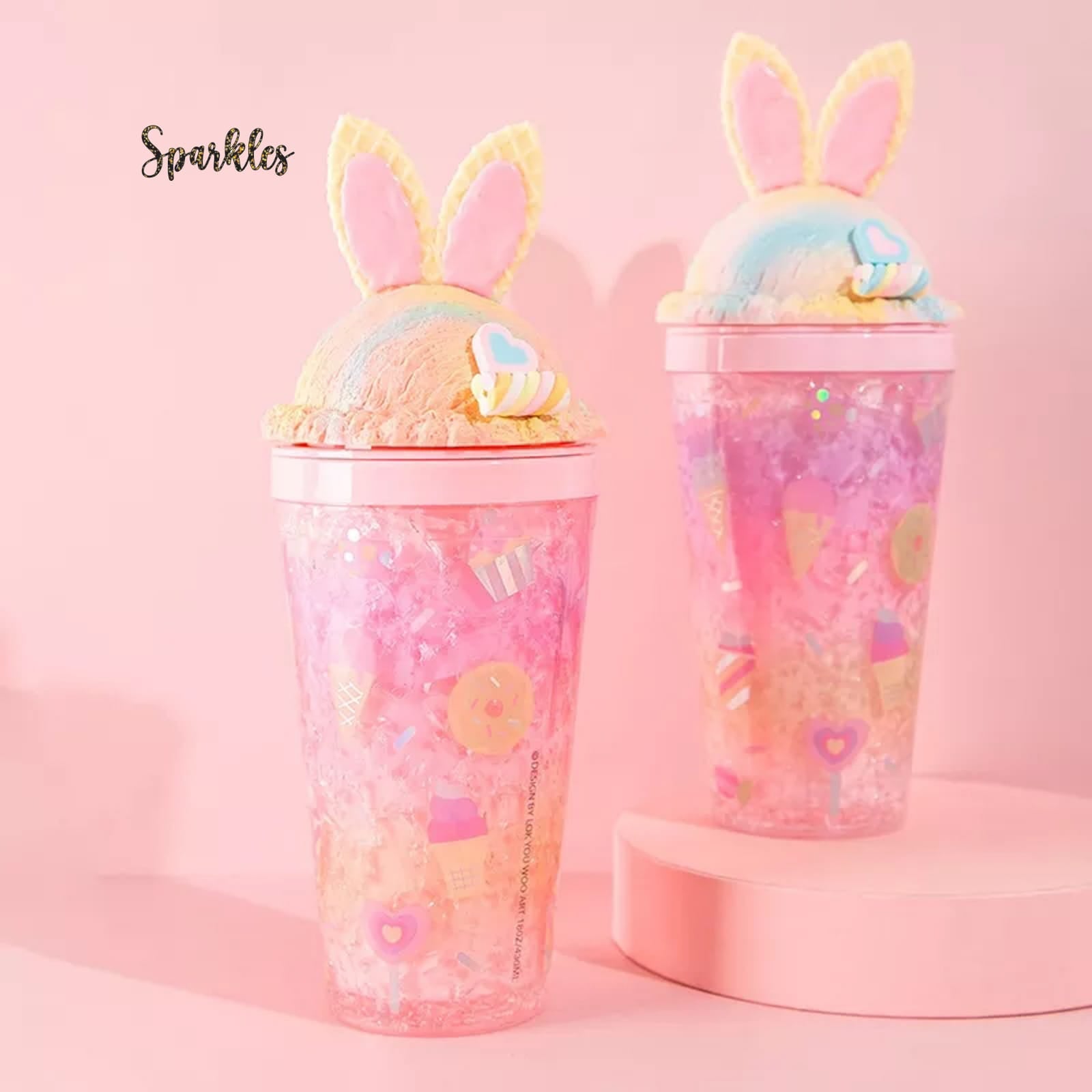 FROSTED ICE-CREAM SIPPER